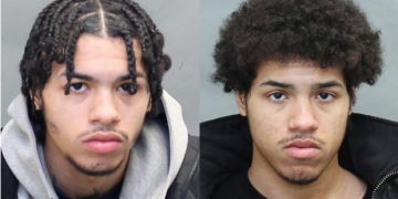 Sebastian (left) and his brother Kye are facing dozens of charges in connection with a child sex trafficking investigation. (Toronto Police Service)