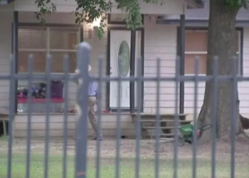 The incident began when the gunman started shooting near the house, police say