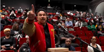 Reverend Tony Pierce calls for millions of dollars in reparations for each Black Californian at a meeting of the California Reparations Task Force on May 6, 2023. (YouTube screenshot from California )