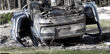 The bomb was allegedly planted on the road and detonated remotely