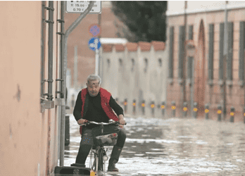 The historic centre of Lugo, outside Ravenna was among the cities with the worst flooding