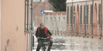 The historic centre of Lugo, outside Ravenna was among the cities with the worst flooding