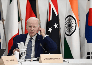 US President Joe Biden takes part in a Partnership for Global Infrastructure and Investment event during the G7 Leaders' Summit in Hiroshima on May 20, 2023