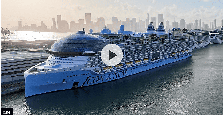 Icon of the Seas: World's largest cruise ship sets sail from Miami