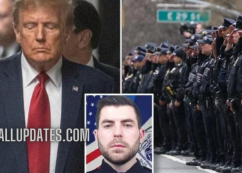 Jonathan Diller: Trump attends wake of New York policeman shot on duty