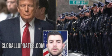 Jonathan Diller: Trump attends wake of New York policeman shot on duty