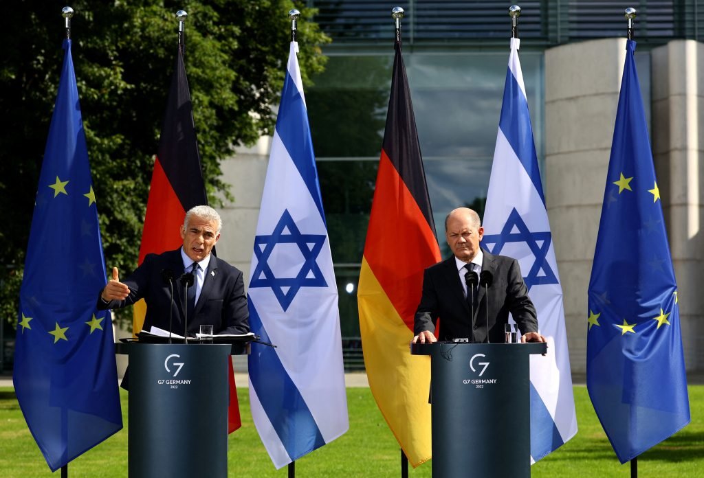 Israeli PM Lapid meets German Chancellor Scholz